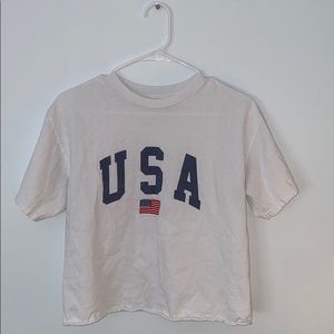 Cropped tee-shirt
